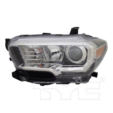 Headlight Assembly Composite Left w/o LED Daytime Running Lamps w/Fog Lamps for Toyota Tacoma 2018