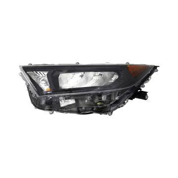 Headlight Assembly Composite Left w/o Adaptive Headlamps Black Bezel North America Built for Toyota RAV4 LE Hybrid LE 2019-2022