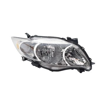 Headlight Assembly Composite Right for Toyota Corolla Base LE XLE CE 2009-2010