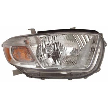 Headlight Assembly Composite Right USA Built CAPA for Toyota Highlander Limited Base SE 2010