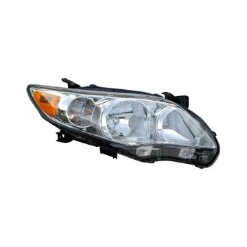 Headlight Assembly Composite Right Canada Built CAPA for Toyota Corolla Base LE CE 2011-2013