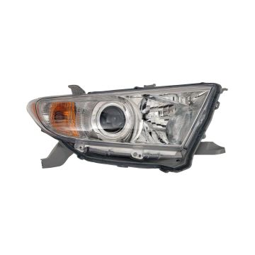 Headlight Assembly Composite Right USA Built for Toyota Highlander 2011-2013