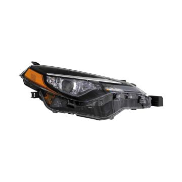 Headlight Assembly Composite Right Bi-LED w/LED DRL CAPA for Toyota Corolla L LE LE Eco CE 2017-2019
