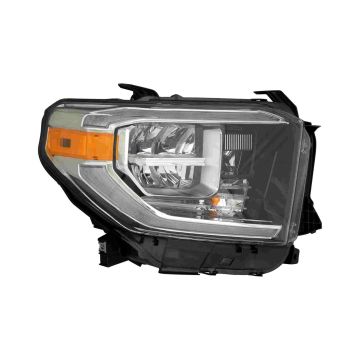 Headlight Assembly Composite Right LED w/o Smoke Lens for Toyota Tundra 2018-2021