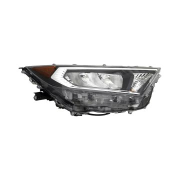 Headlight Assembly Composite Right Chrome Bezel North America Built for Toyota RAV4 Limited Adventure Trail XLE Premium XLE TRD Off-Road 2019-2021
