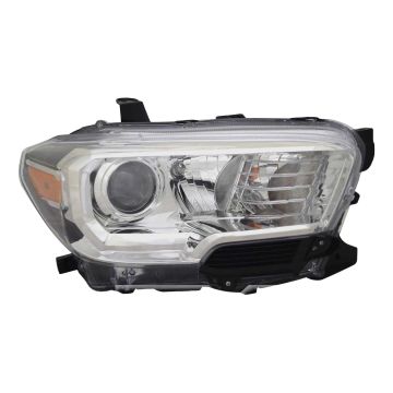 Headlight Assembly Composite Right w/o LED Daytime Running Lamps w/Fog Lamps CAPA for Toyota Tacoma 2019-2023