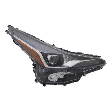Headlight Assembly Composite Right w/o Adaptive Headlamps w/o Fog Lamps for Toyota Prius 2019-2022