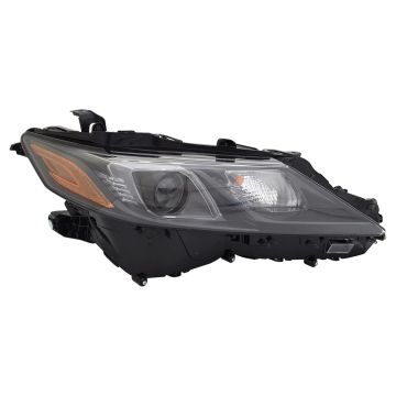 Headlight Assembly Composite Right w/TRD Pkg w/o LED Signal Lamp North America Built CAPA for Toyota Camry TRD XSE Hybrid SE SE 2020-2024