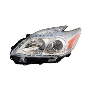 Headlight Lens Housing Left Halogen CAPA for Toyota Prius 2010-2011