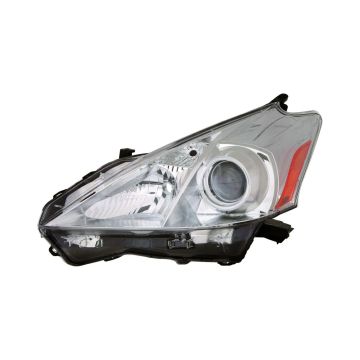 Headlight Lens Housing Left Halogen for Toyota Prius V 2012-2014