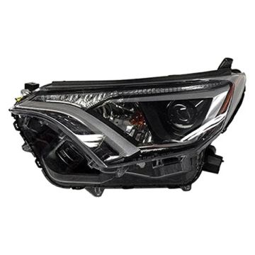 Headlight Lens Housing Left Halogen Japan Built CAPA for Toyota RAV4 2016-2018
