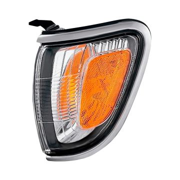 Parking Light Assembly Left Park/Marker Combo w/Lunar Mist Silver Pearl Bezel (paint Code 1C8) for Toyota Tacoma 2001-2004