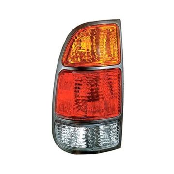 Tail Light Assembly Left Standard Bed Amber/Red/Clear Lens for Toyota Tundra Standard Cab Pickup Extended Cab Pickup 2000-2006
