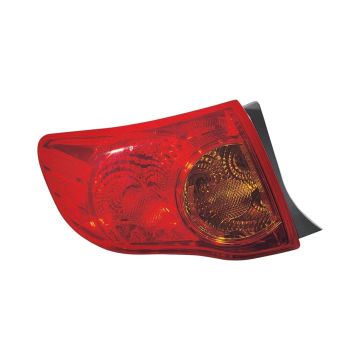 Tail Light Assembly Left Canada Built for Toyota Corolla 2009-2010