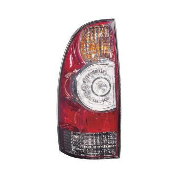 Tail Light Assembly Left LED Type w/Wiring Harness Clear Center Lens for Toyota Tacoma 2009-2015