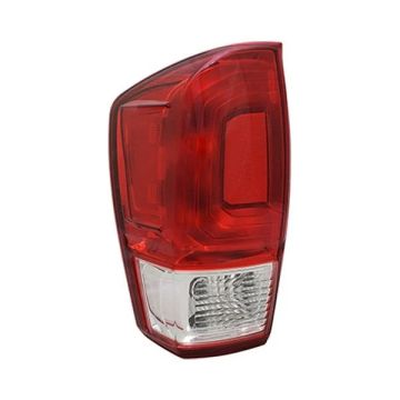 Tail Light Assembly Left Red Bezel CAPA for Toyota Tacoma SR SR5 2016-2017