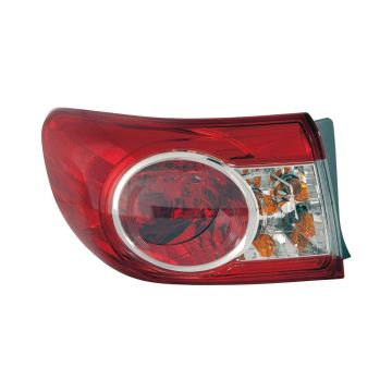 Tail Light Assembly Left Outer Canada Built for Toyota Corolla 2011-2013