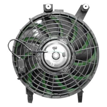 A/C Condenser Fan Assembly Includes Motor/Blade/Shroud for Toyota Corolla 1996-1997