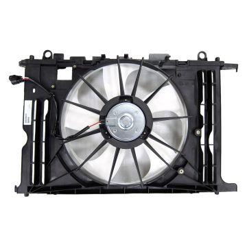 Engine Cooling Fan Assembly Motor/Blade/Shroud Single Fan Assembly North America Built for Pontiac Vibe Toyota Corolla Matrix