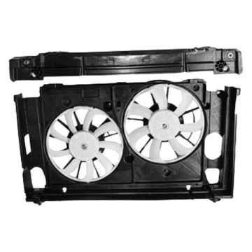 Engine Cooling Fan Assembly w/Upper Shroud Motor/Blade/Shroud Dual Fan Assembly for Toyota Prius Prius Plug-In