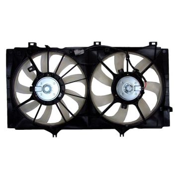 Engine Cooling Fan Assembly w/Towing Pkg Motor/Blade/Shroud Dual Fan Assembly for Toyota Camry Base SE LE XLE 2010-2011