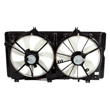 Engine Cooling Fan Assembly w/o Towing Pkg Motor/Blade/Shroud Dual Fan Assembly for Toyota Camry Venza