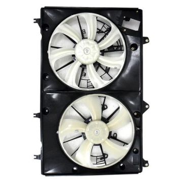 Engine Cooling Fan Assembly w/Towing Pkg Motor/Blade/Shroud Dual Fan Assembly USA Built for Toyota Highlander Limited Base SE Sport Sport Premium Base Premium Plus 2010-2013