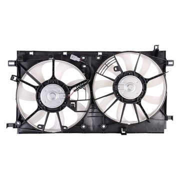 Engine Cooling Fan Assembly Motor/Blade/Shroud Dual Fan Assembly for Toyota Corolla Prius