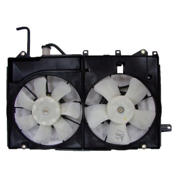 Engine Cooling Fan Assembly Motor/Blade/Shroud Dual Fan Assembly for Toyota Prius 2004-2009