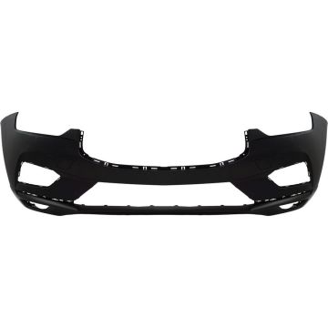 Bumper Cover Front w/o Headlamp Washers w/o Parking Aid Primed for Volvo XC60 T6 Momentum T6 Inscription T8 Momentum T8 Inscription T5 Momentum T5 Inscription T8 Recharge Inscription T8 Recharge Inscription Expression 2018-2021