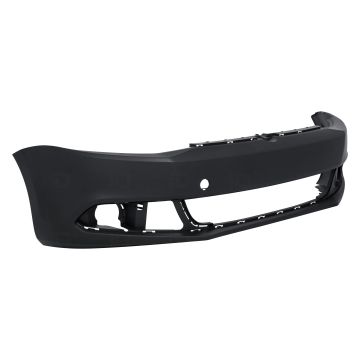 Bumper Cover Front w/o Headlamp Washer w/o Parking Assist Primed for Volkswagen Jetta 2011-2014