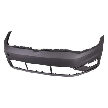 Bumper Cover Front w/o Parking Aid w/o Parallel Park Assist Primed for Volkswagen Golf Golf SportWagen