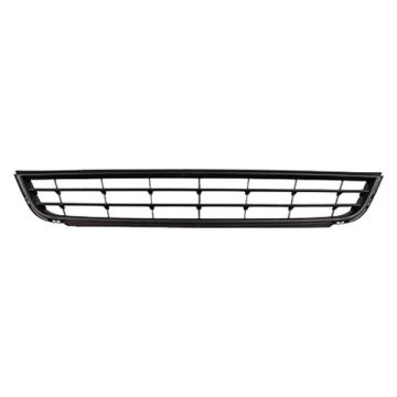 Bumper Cover Grille Front Black for Volkswagen Jetta 2011-2014