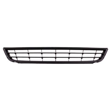Bumper Cover Grille Front Black CAPA for Volkswagen Jetta 2011-2014