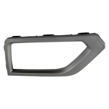 Bumper Insert Front Right w/o R-Line Pkg w/Fog Lamps Outer Grille/Fog Lamp Bezel Satin Silver for Volkswagen Atlas 2018-2020