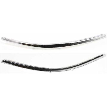 Bumper Cover Molding Front Right Upper Late Design Plastic for Volkswagen Passat 2001-2005