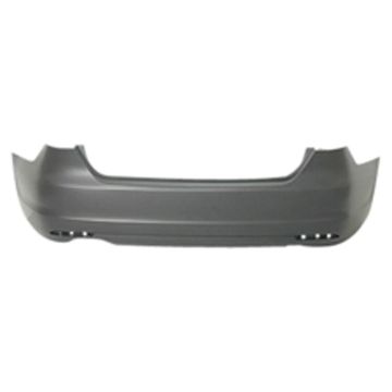 Bumper Cover Rear w/o GLI w/o Parking Assist Primed CAPA for Volkswagen Jetta 2011-2014