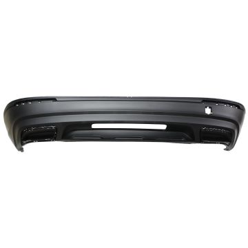 Bumper Cover Rear Lower w/o R-Line w/o Sensor Holes w/o Chrome Moldings w/o Hitch Hole Satin Black for Volkswagen Tiguan 2018-2021