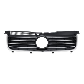 Grille Assembly w/o Emblem Black/Chrome for Volkswagen Passat 2001-2005