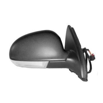 Door Mirror Assembly Right Power Heated w/Signal Lamp w/o Puddle Lamp for Volkswagen Jetta 2005-2010