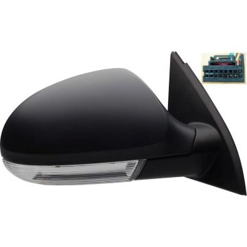 Door Mirror Assembly Right Power Heated w/o Auto Dimming Non-Lighted w/Signal Lamp for Volkswagen Passat 2006-2010