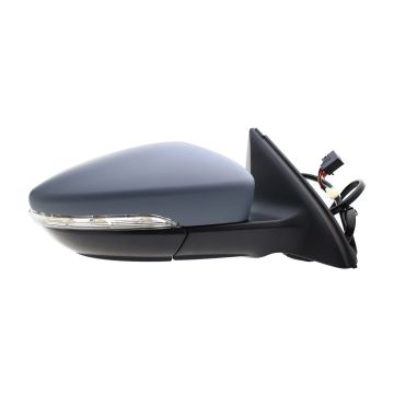 Door Mirror Assembly Right Power Heated w/Signal Lamp w/o Memory for Volkswagen Jetta 2011-2015
