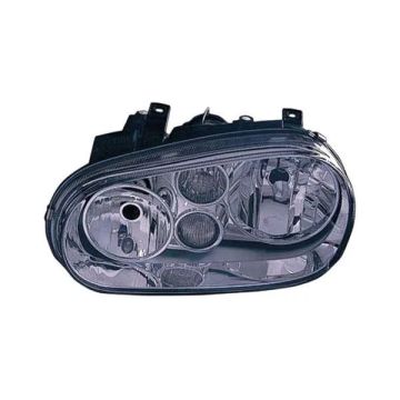 Headlight Assembly Composite Left Type 4 w/Fog Lamps w/Chrome Bezel for Volkswagen Cabrio Golf