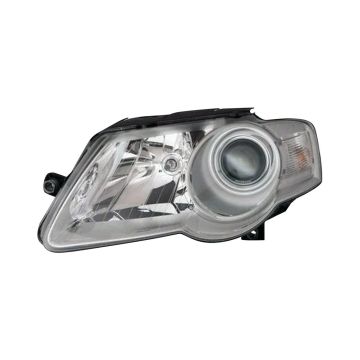 Headlight Assembly Composite Left Halogen Valeo Brand for Volkswagen Passat 2006-2010