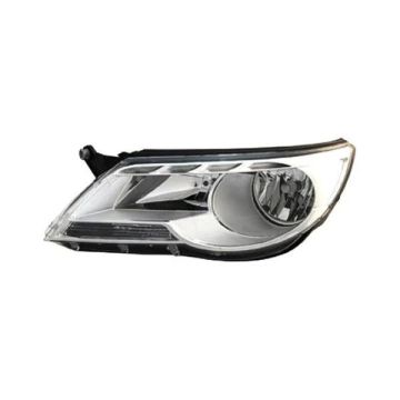 Headlight Assembly Composite Left Halogen From VIN 902501 CAPA for Volkswagen Tiguan 2009-2011