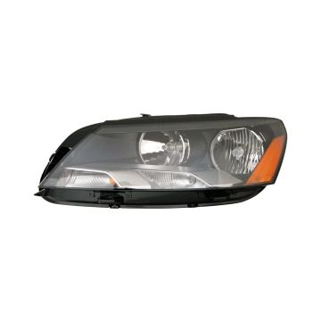 Headlight Assembly Composite Left Halogen From 2-21-11 CAPA for Volkswagen Passat 2012-2015