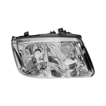 Headlight Assembly Composite Right To VIN# 2108641 Late Design w/o Fog Lamps w/Chrome Bezel for Volkswagen Jetta 1999-2002