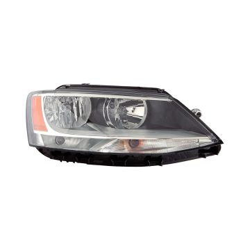 Headlight Assembly Composite Right for Volkswagen Jetta Sedan 2011-2016