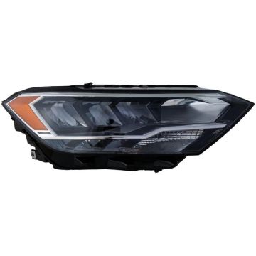 Headlight Assembly Composite Right Composite Type w/o Black Edged Lens for Volkswagen Jetta 2019-2023