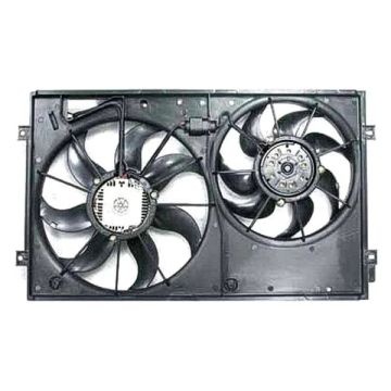 A/C Condenser Fan Assembly Motor/Blade/Shroud Assembly for Volkswagen Rabbit 2006-2009